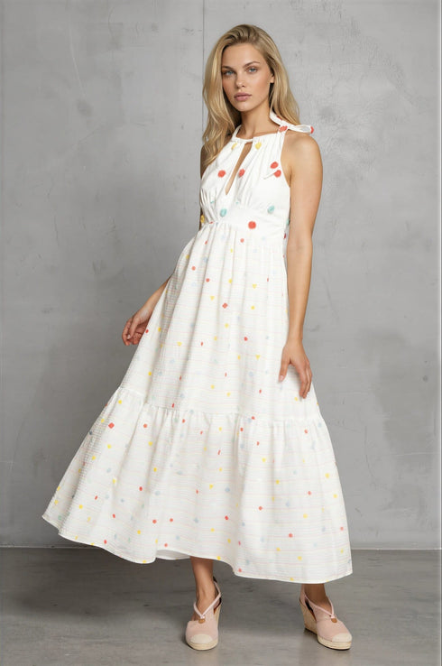 Lamar Maxi Dress - Sugar Dot