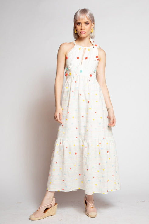 Lamar Maxi Dress - Sugar Dot