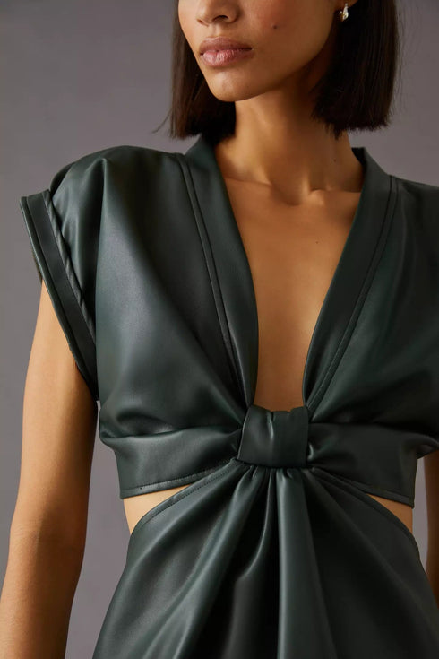 Mini Dress - Faux Leather