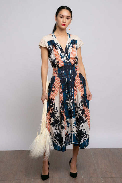 Misty Dress - Sahara Plaid