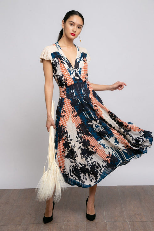 Misty Dress - Sahara Plaid