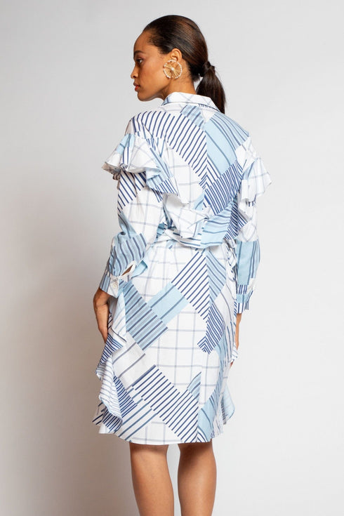 Nelinha Dress - Regatta Stripe