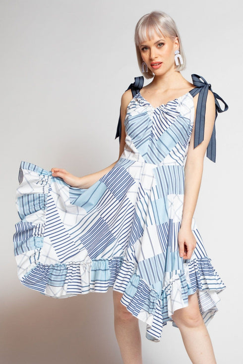 Neves Dress - Regatta Stripe