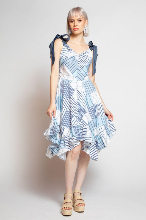Neves Dress - Regatta Stripe
