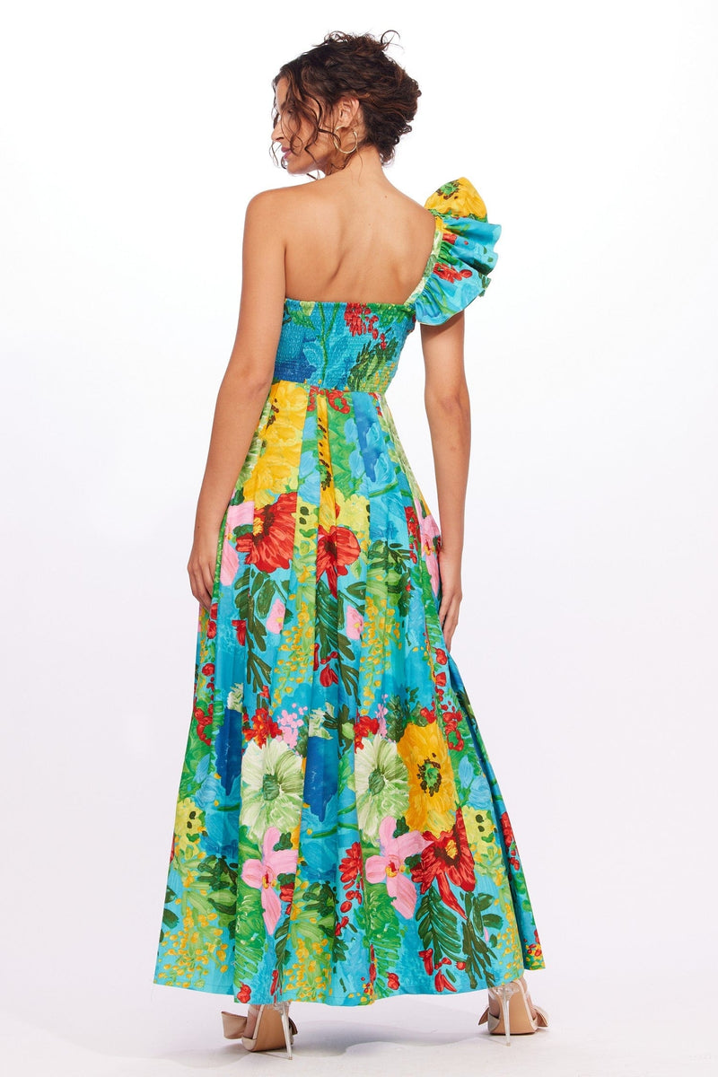 One-Shoulder Pleated Dress - Matisse – Eva Franco