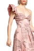 One-Shoulder Pleated Dress - California Map