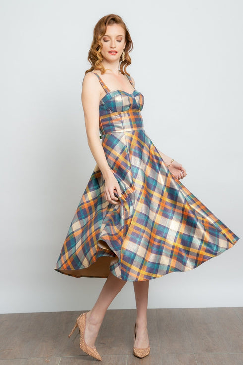 Opal Dress - Danube Plaid