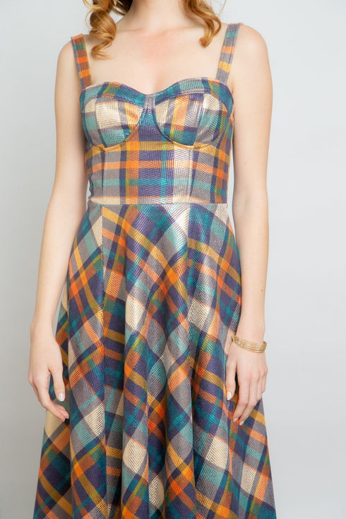 Opal Dress - Danube Plaid