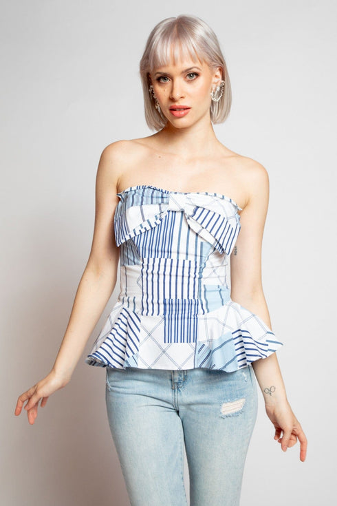 Valentina Top - Regatta Stripe
