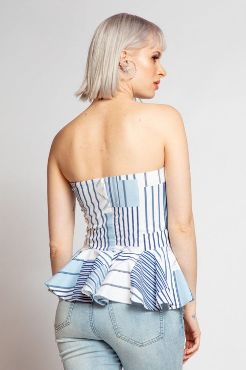 Valentina Top - Regatta Stripe