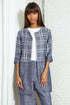 Carrie Car Coat – Plaid Linen