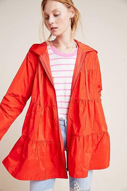 Maybelle Tiered Coat - Red