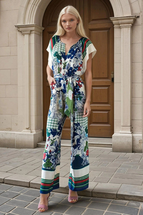 Candice Jumpsuit - Paradiso Stripe