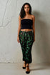 Brenda Feathered Pants - Christmas Green