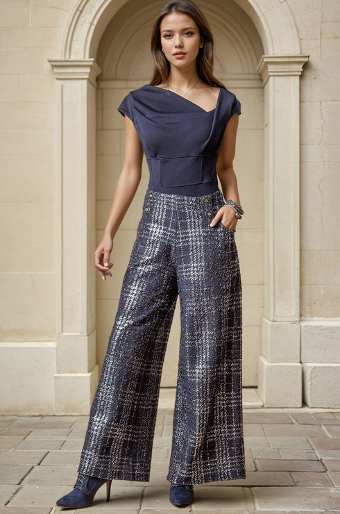 Hepburn Pant - Midnight Paris