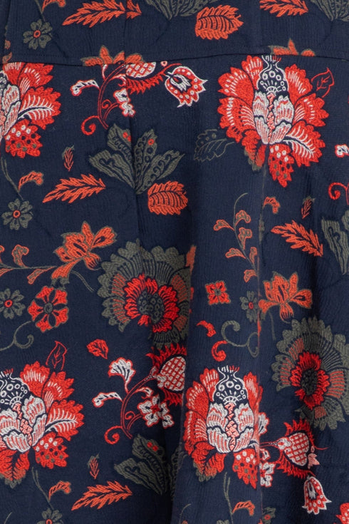 Hepburn Pant – Sapphire Damask