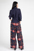 Hepburn Pant – Sapphire Damask