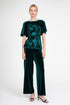 Hepburn Pant – Teal Velvet