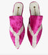 Silk Velvet Ikat Point Toe Slide