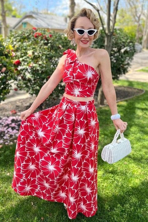 Anova Skirt-Scarlet Bloom