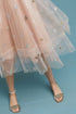 Beatrisa Metallic Tulle Skirt