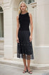 Black Pearl Pleated Skirt