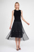 Black Pearl Pleated Skirt