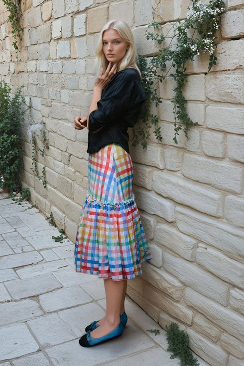Fatima Skirt - Tuscana Plaid