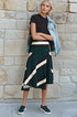 Green Sporty Stripe Skirt
