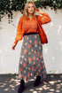 Ingrid Pleated Skirt - Congo Dot