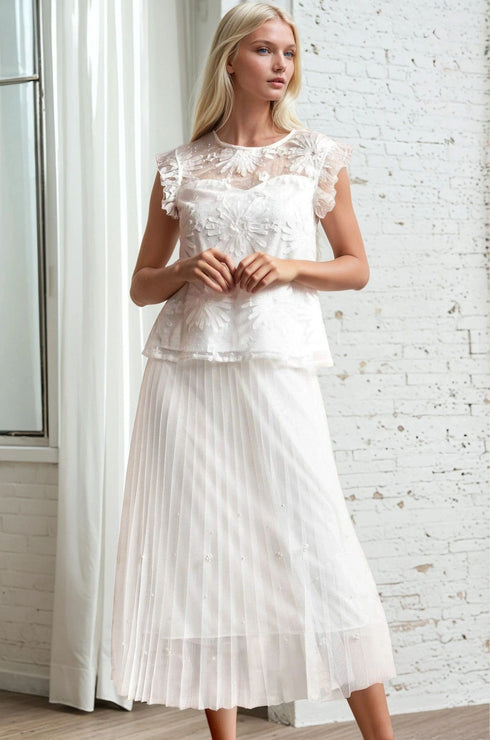 Lila Pearl Tulle Skirt