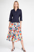 Alphabet Cotton Twill Skirt