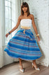 Liv Skirt - Blue Stripe