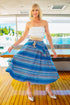 Liv Skirt - Blue Stripe