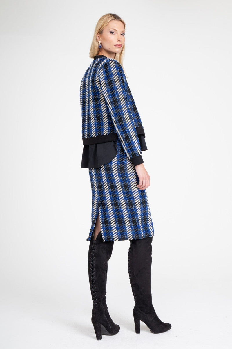Eva Franco Tweed Pencil Skirt