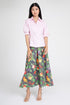 Parrot and Fruit Maxi Skirt