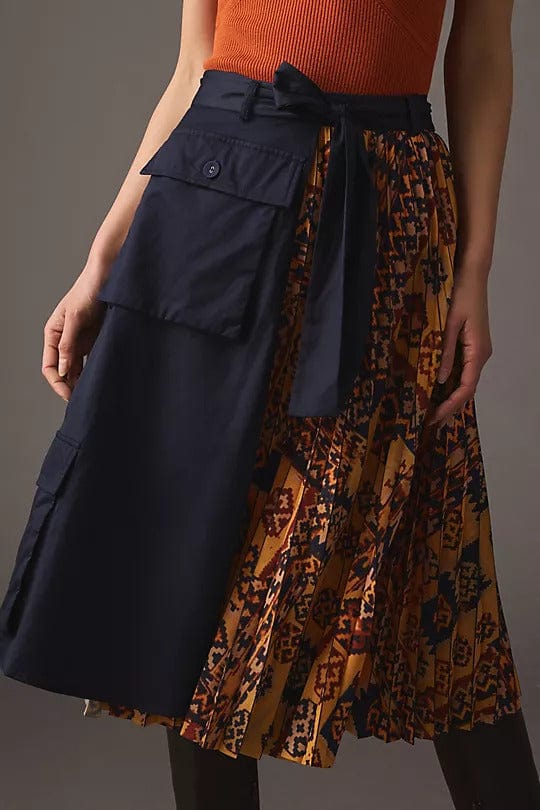 Pleated Cargo Midi Skirt – Eva Franco