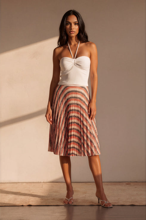 Valeria Skirt - Heartthrob Stripe