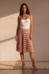 Valeria Skirt - Heartthrob Stripe