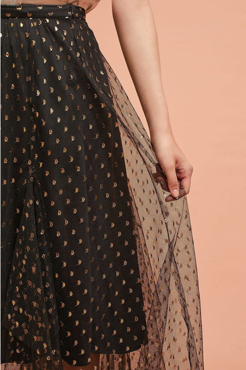 Zelda Metallic Tulle Skirt