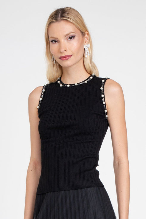 Black Pearl Knit Tank