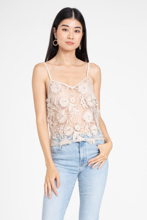 Floral Applique Cami-Bloomsfield