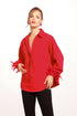 Dolvan Top - Red, Black