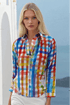 Dolvan Top - Tuscana Plaid