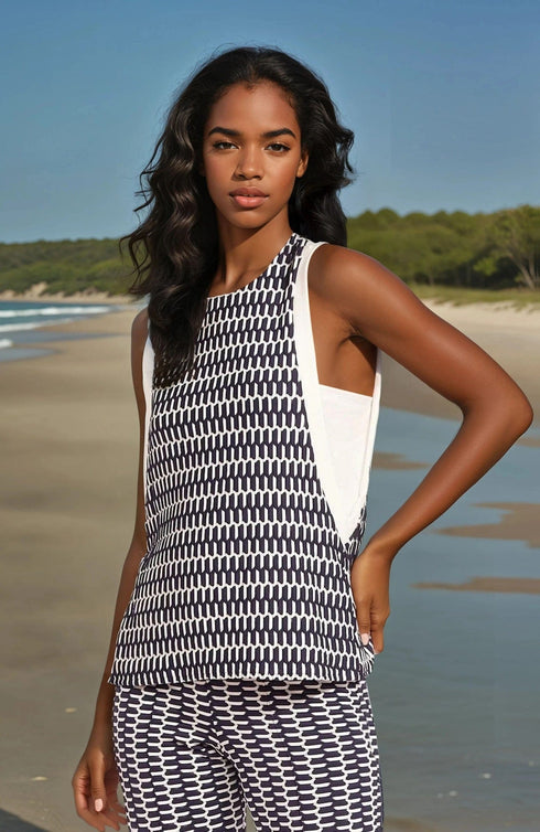 Felix Top - Canal Blue