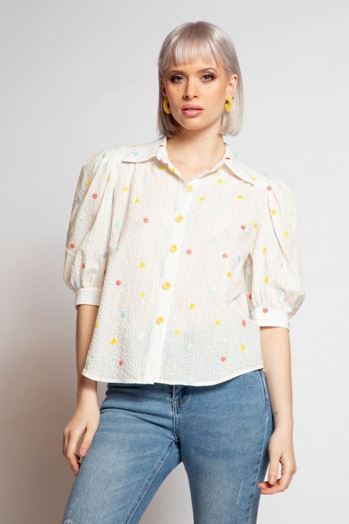 Fiona Blouse - Sugar Dot