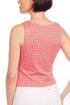 Gingham Sleeveless Plaid Bow Top