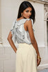Greta Ruffled Top - Gibson Stripe
