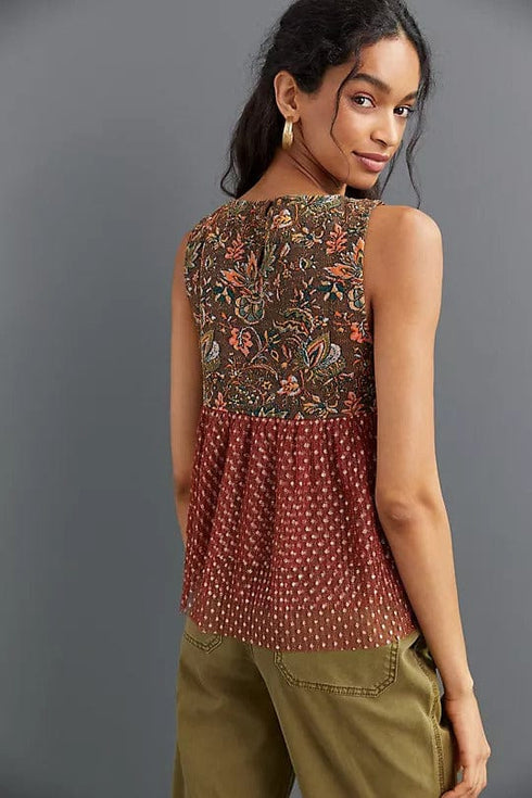Jacquard Sleeveless Top