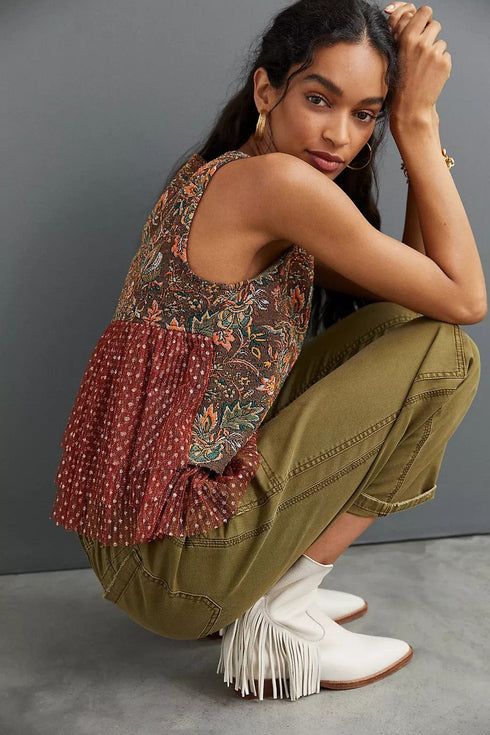 Jacquard Sleeveless Top